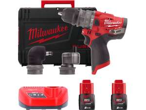 Aku vŕtačka s príklepom Milwaukee M12 FPDXKIT-202X (2,0 Ah)