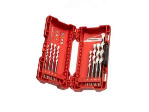 Univerzální vrtáky Multi Material Shockwave pr. 4 ÷ 12 mm Milwaukee 4932471112, 1/4" dřík (Sada 8 kusů)