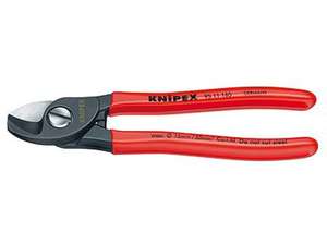 Kabelové nůžky 165 mm KNIPEX 95 11 165 - leštěná hlava, plastové návleky
