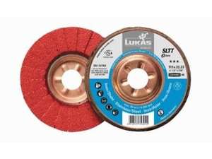 Lamelový brúsny kotúč Lukas IQ SLTT 125 mm CER 40. Keramický, INOX. P40