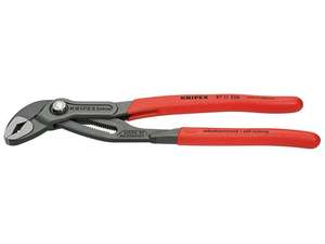 Kleště Cobra matic 250 mm KNIPEX 87 11 250 - leštěná hlava, plastové návleky
