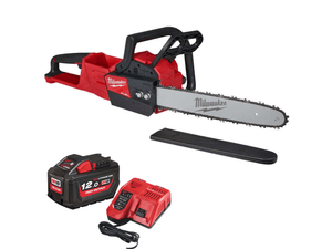 Aku řetězová pila Milwaukee M18 FCHSC-121, lišta 30 cm, 1x Aku M18 HB12 + nabíječka M12-18 FC, 4933471442