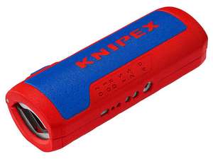 Nástroj na řezání vlnitých chrániček Knipex TwistCut 90 22 02 SB - s odizolovacími břity (13 - 32 mm)