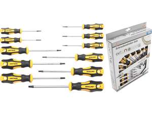 Šroubováky Kraftmann T-profil (Torx) T6 ÷ T40 s vrtáním BGS107845 Sada 11 dílů