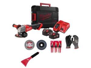 Sada 6 Milwaukee pro zámečníky M18 FSAG125XB-502X + příslušenství
