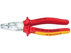 Kombinované kleště 160 mm - VDE 1000V. KNIPEX 01 06 160 - chromováno, vícesložkové návleky