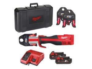 Aku hydraulický lis Milwaukee M18 BLHPT-202C U-SET