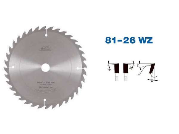 Pílový kotúč s SK pr. 500 x 4,0/2,8 x 30 - 64 WZ, typ 22 5381-26
