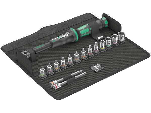 Wera 004180 Wera 004180 Náradie pre kolesá Bicycle Set Torque 1 s prepínací račňou 1/4" (2,5 ÷ 25 Nm) Sada 16 dielov