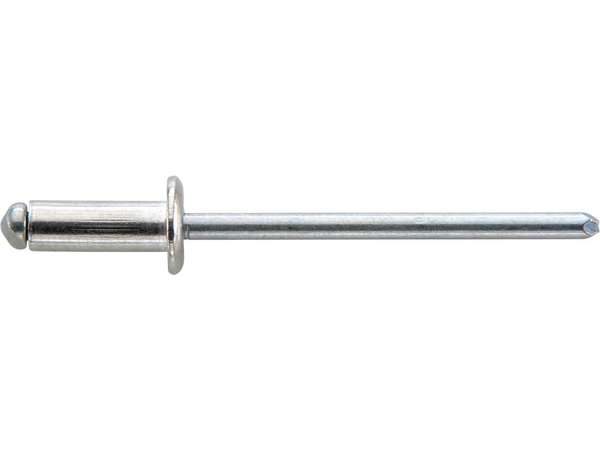 Trhací nit Gesipa 4x30 mm hliník/oceľ, štandard, plochá okrúhla hlava