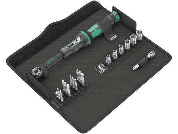 Wera 130110 Momentový kľúč Wera Click-Torque A 6 Set 1 s prepínací račňou 1/4" (2,5 ÷ 25 Nm) Sada 21 dielov