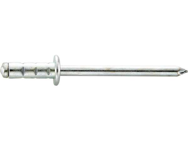 Viacrozsahový trhací nit Gesipa PolyGrip 4,0x13,0 mm oceľ/oceľ, štandard, plochá okrúhla hlava