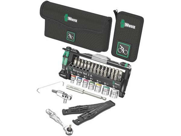 Wera 004183 Náradie pre kolesá Bicycle Set 3 A (Sada 41 dielov vrátane račne Zyklop Mini 1/4")