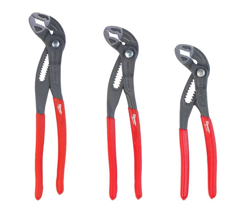 Súprava siko staviteľných klieští Milwaukee (3 ks) 4932498543 (180-250-300mm)