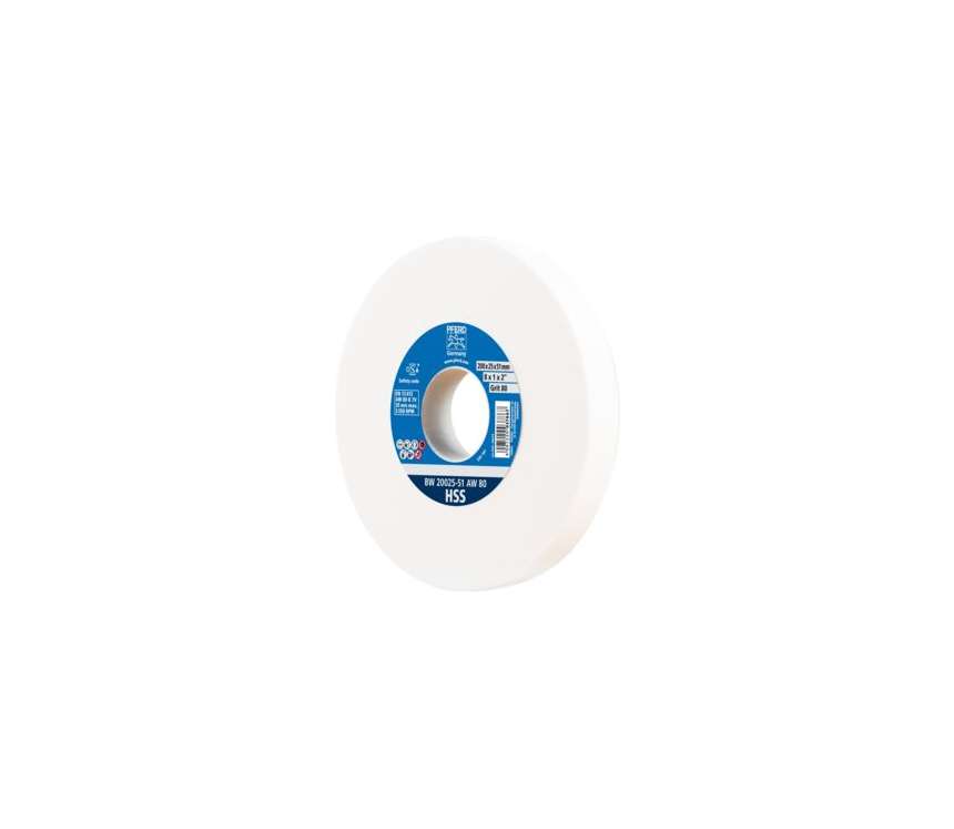 Brusný kotouč 200 x 25 mm Pferd BW 20025-51 AW 80 HSS pro ostření pilotních vrtáků HSS