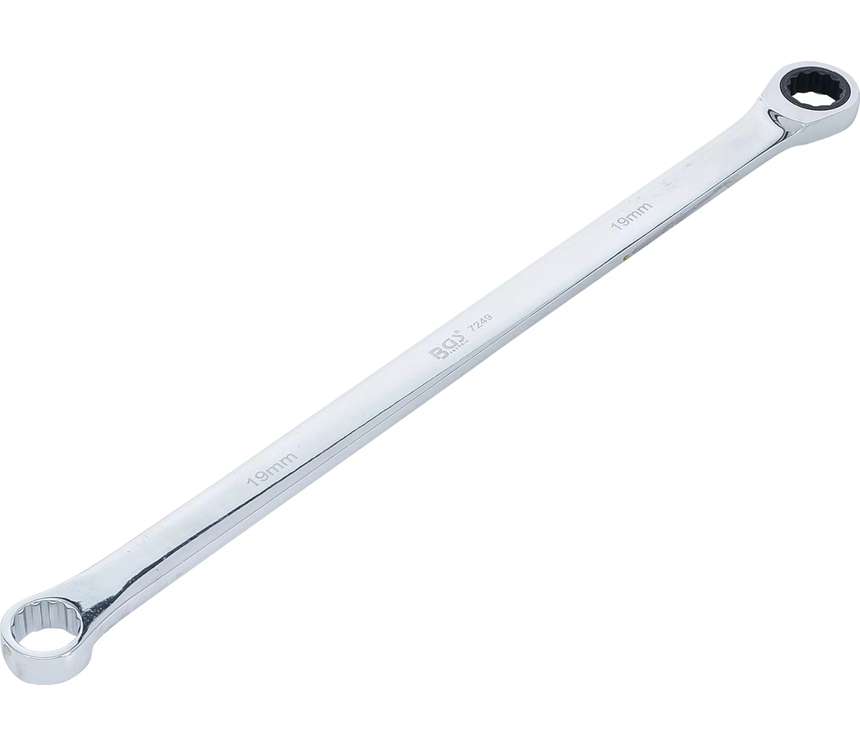 Očkový ráčnový klíč 19 mm BGS107249 extra dlouhý