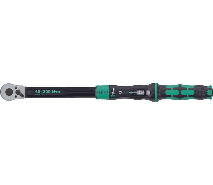 Wera 075692 Momentový klíč Wera Click-Torque Lock C 3 s přepínací ráčnou 1/2" (40 ÷ 200 Nm)