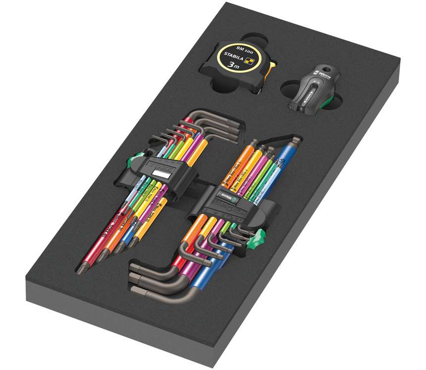 Wera 150140 Zástrčné kľúče v penovej vložke typ 9740, Set 1 (Sada 20 dielov)
