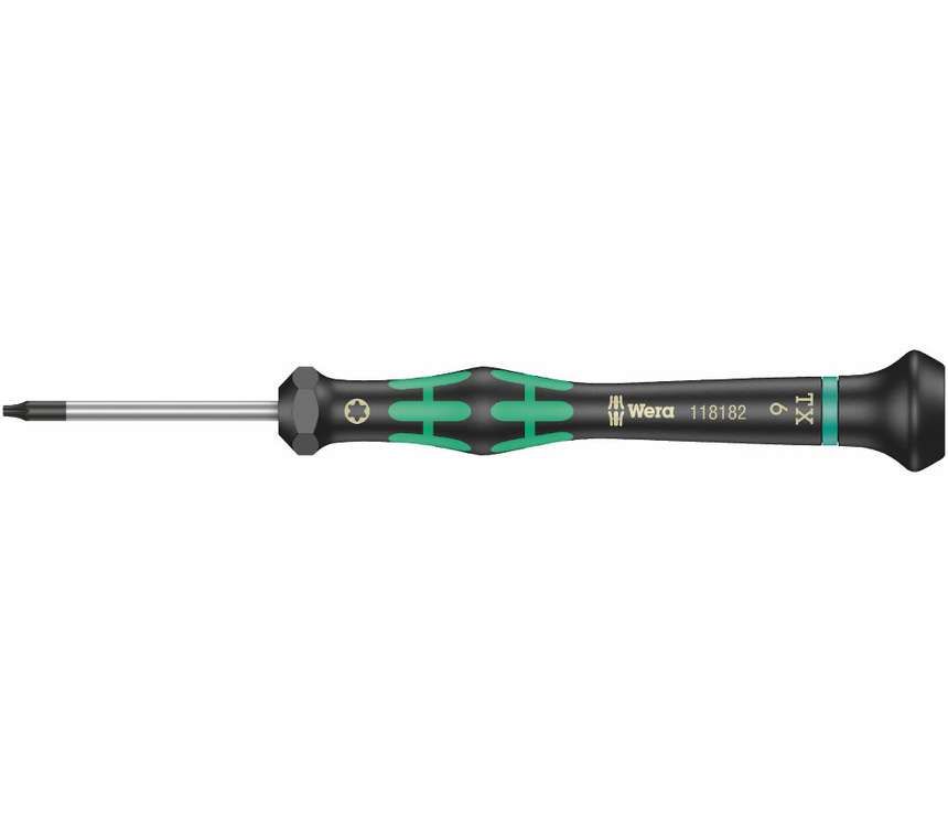 Wera 118182 Skrutkovač TORX TX 6 HFx60 mm na použitie v elektronike Kraftform Micro typ 2067, s pridržiavacou funkciou