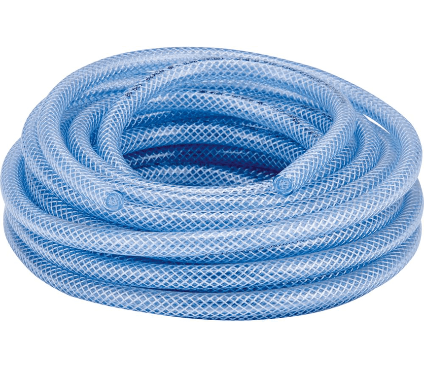 Tkaná hadica PVC APDatec 81, priehľadná, 9 x 3,0 mm, 50 m