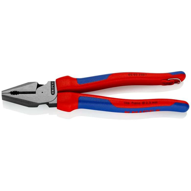 Silové kombinované kleště Power 225 mm Knipex 02 02 225 T BK s upevňovacím očkem