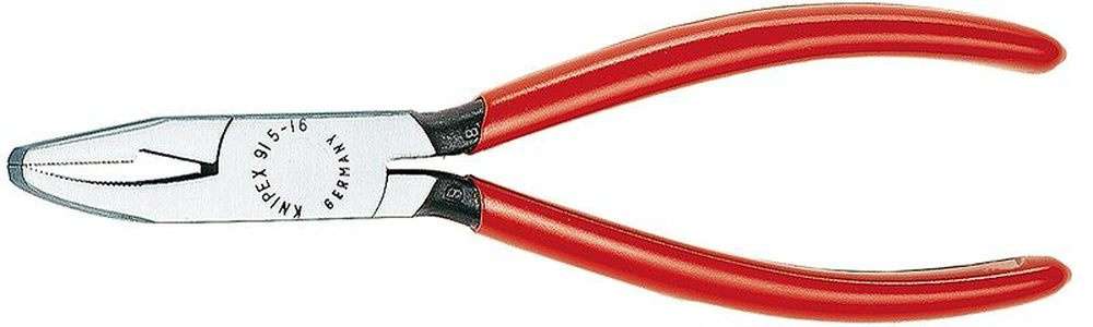 Kleště na lámání skla 160 mm KNIPEX 91 51 160 - leštěná hlava, plastové návleky