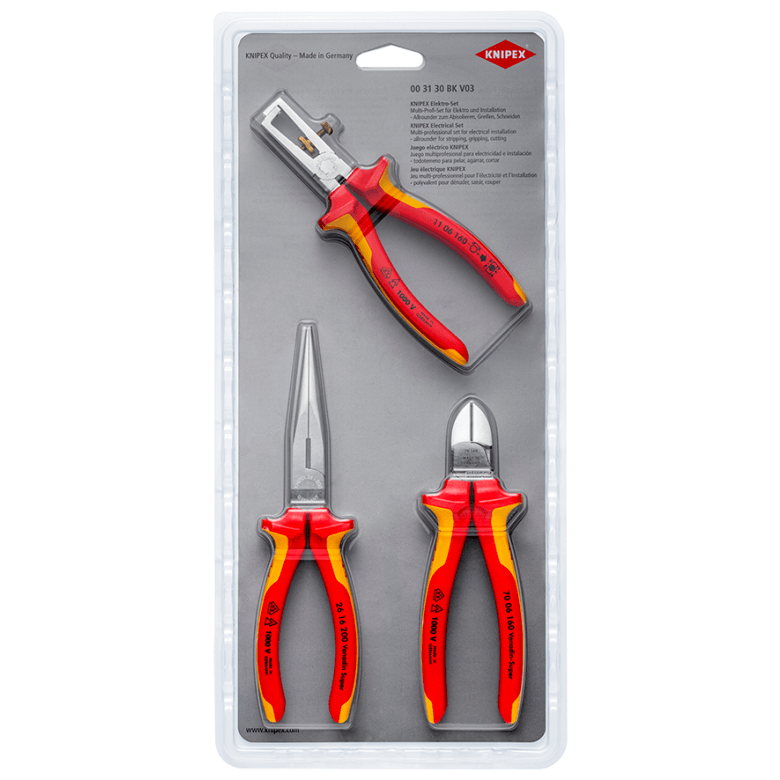 Sada kleští Knipex 00 31 30 BK V03