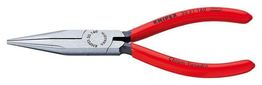 Půlkulaté kleště typu Langbeck 190 mm (s prodlouženými čelistmi) KNIPEX 30 21 190 - leštěná hlava, plastové návleky