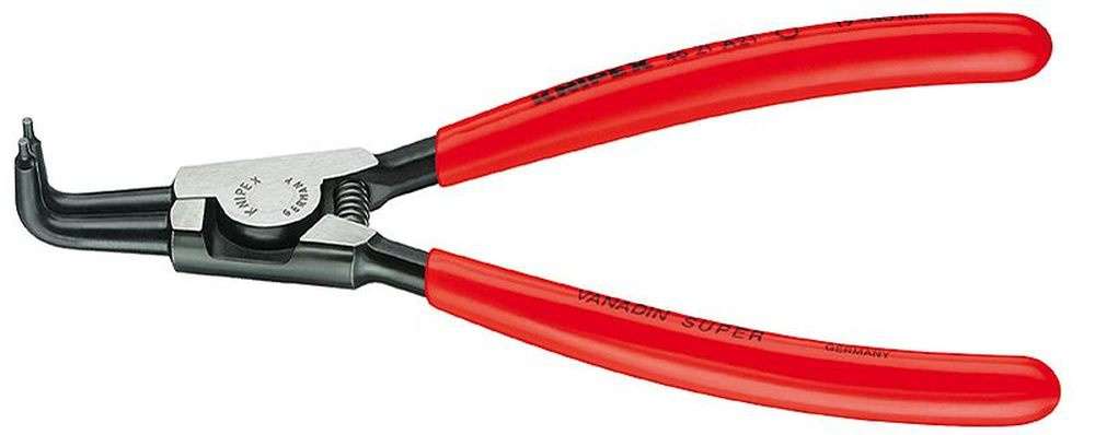 Kleště na pojistné kroužky 125 mm, vnější zahnuté. Knipex 46 21 A01 - DIN 5254 B