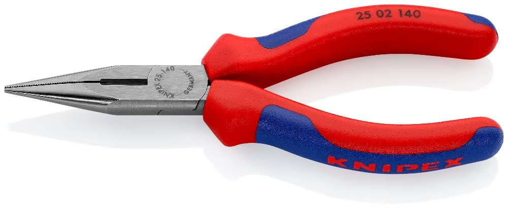 Půlkulaté kleště 140 mm s břity pro radiotechniku KNIPEX 25 02 140