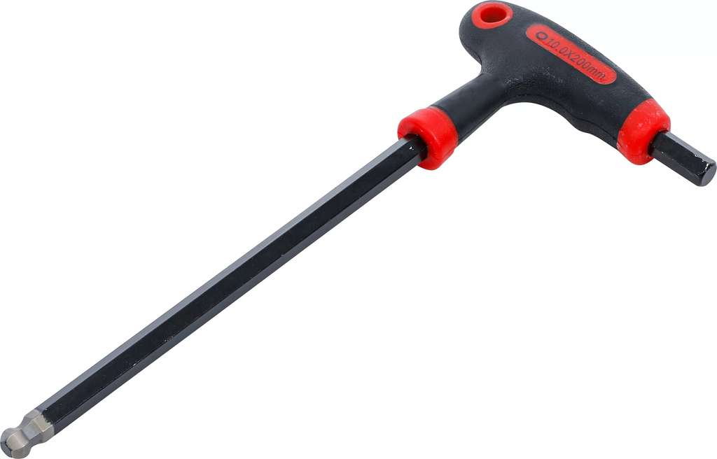 Zástrčný šestihranný klíč (inbus) Kraftmann 10 mm s T-rukojetí BGS107882-10 a boční čepelí