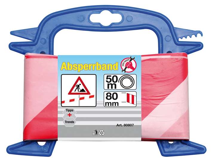 Výstražná páska Kraftmann 80 mm x 50 m BGS1080807
