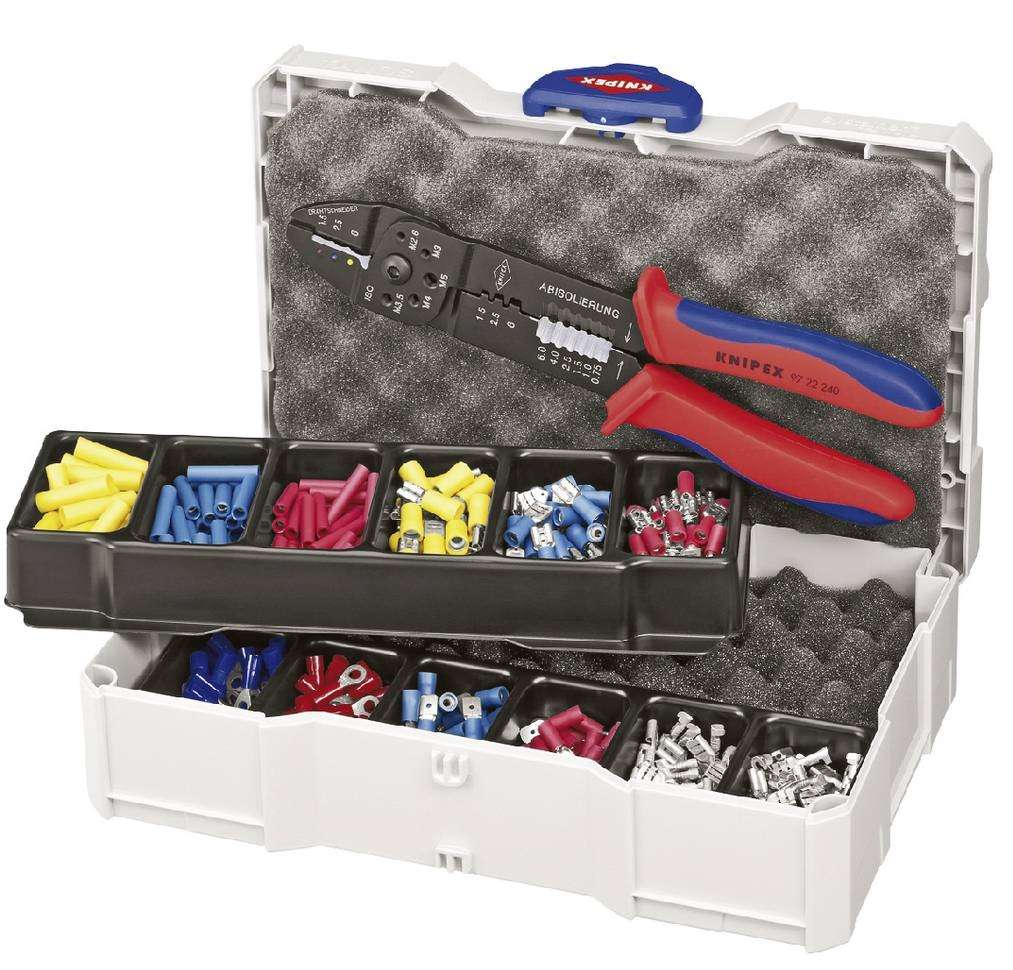 Sortiment krimpovacích kleští Knipex 97 90 25 (Sada 13 druhů)